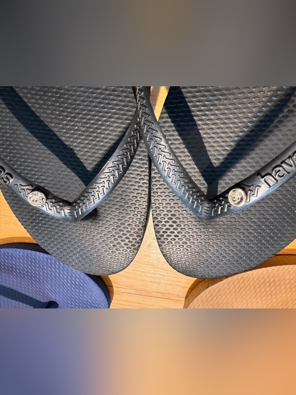 Havaianas Slim Crystal SW II Women Size 9/10 US or 41/42 EU Beach - Picture 3 of 5